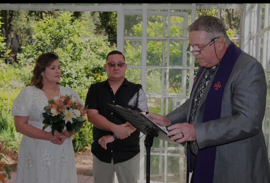 Wedding ceremony by Dr. Gerrit Rademeyer in Blanco