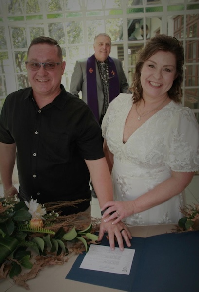 Wedding ceremony by Dr. Gerrit Rademeyer in Blanco