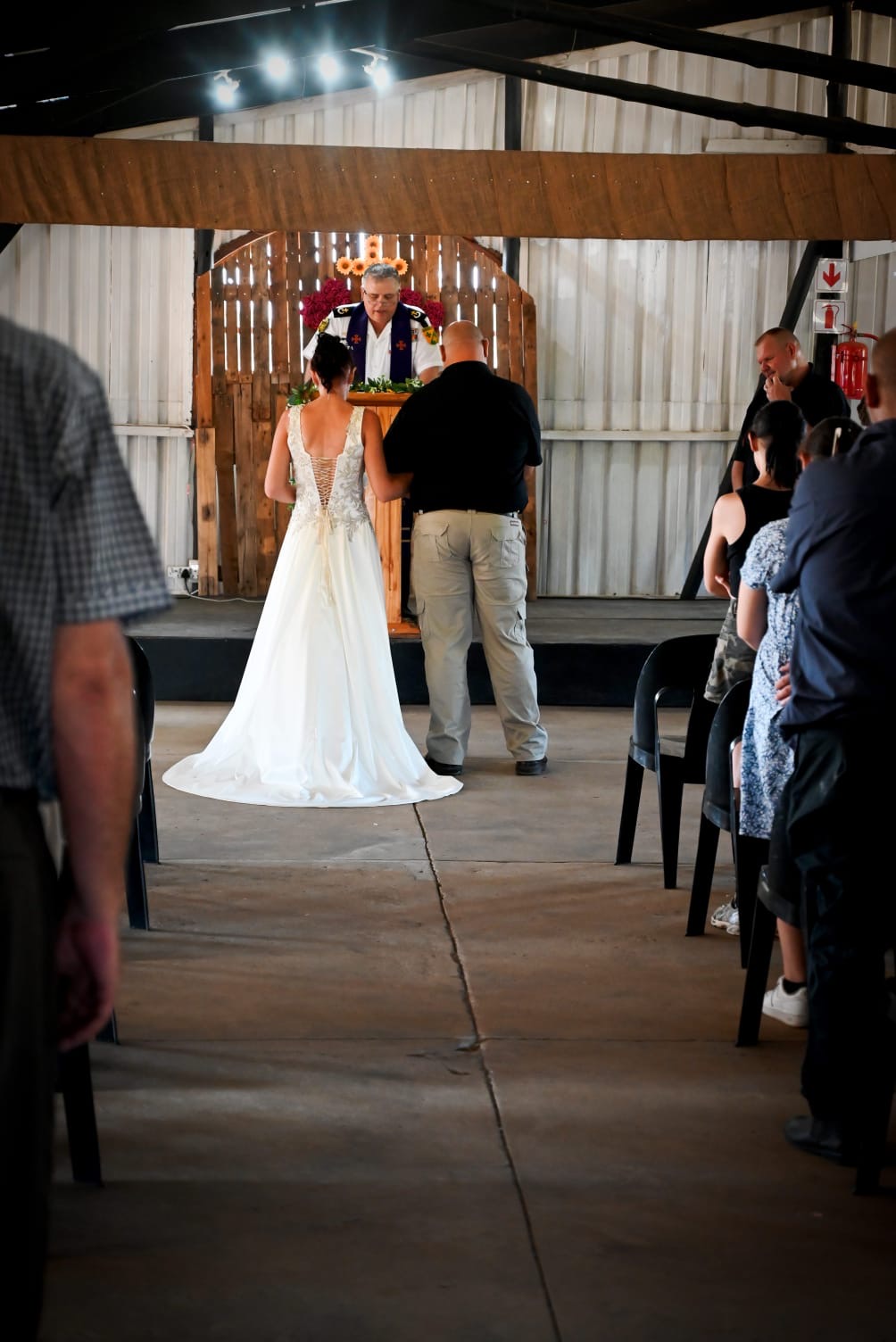 Wedding ceremony by Dr. Gerrit Rademeyer in Blanco